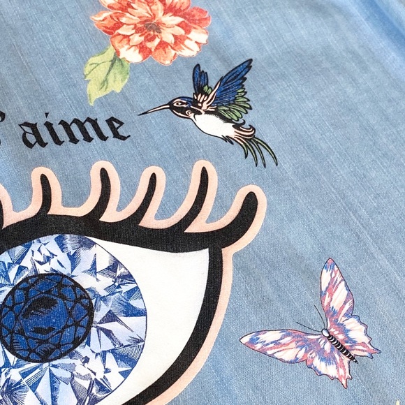 new Lauren Moshi ❤︎ Sloane Love You Forever ❤︎ Floral Print Button Down Shirt ❤︎ - Picture 10 of 17